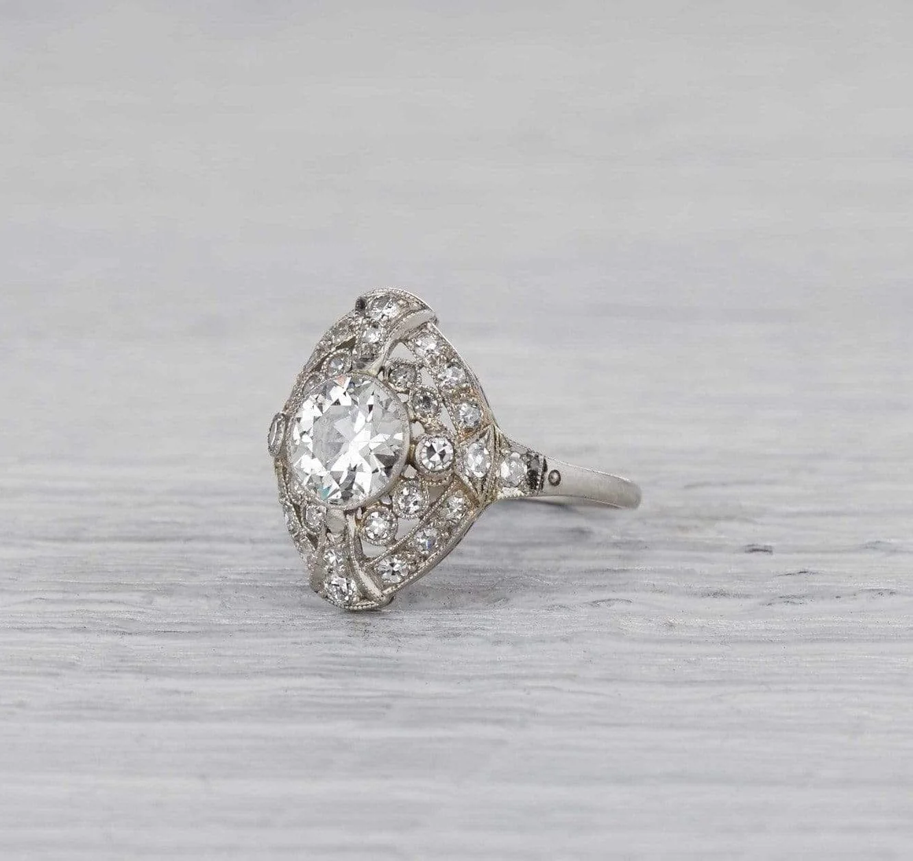 1.01 Carat Edwardian Engagement Ring