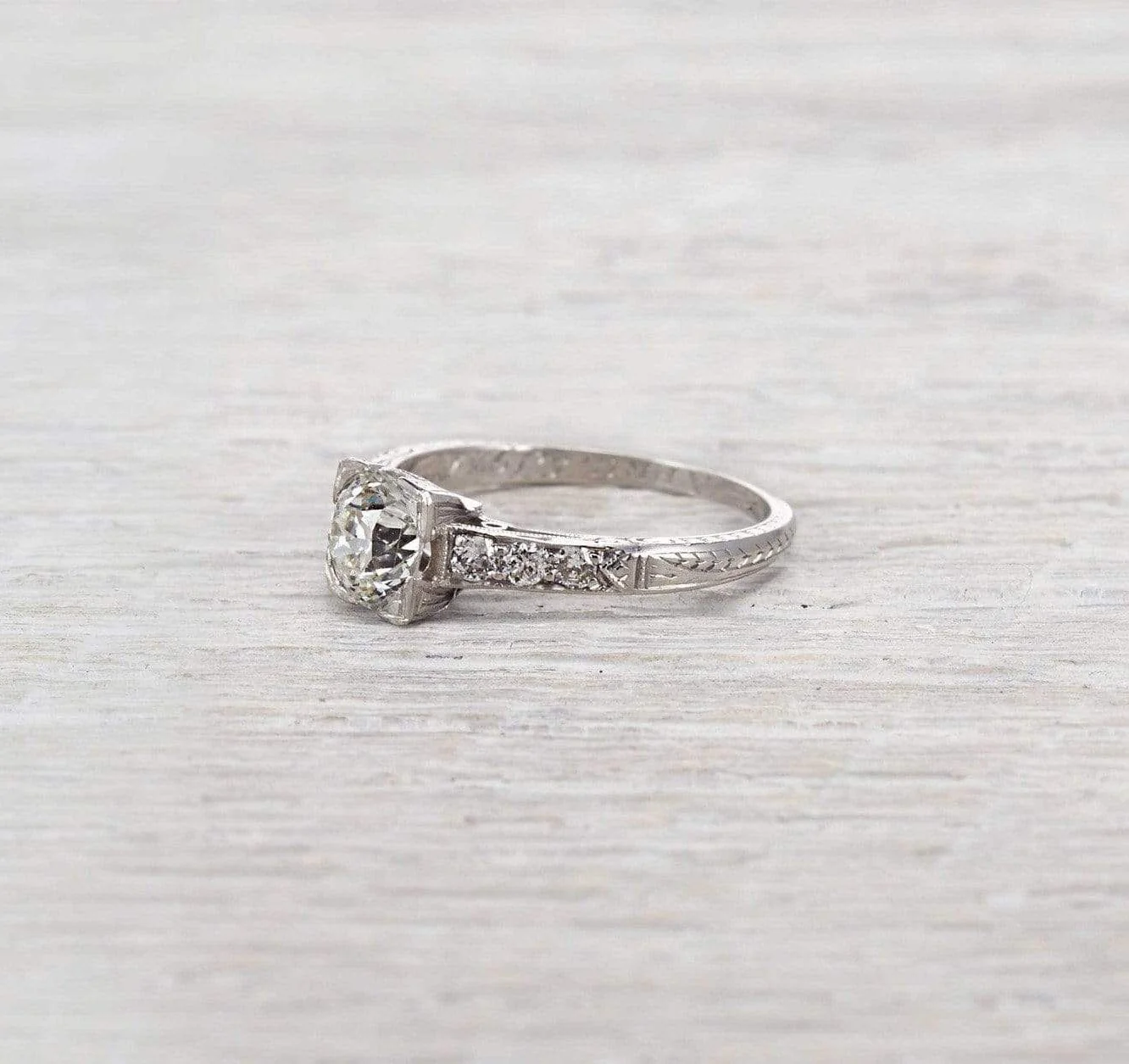 1.03 Carat Art Deco Engagement Ring