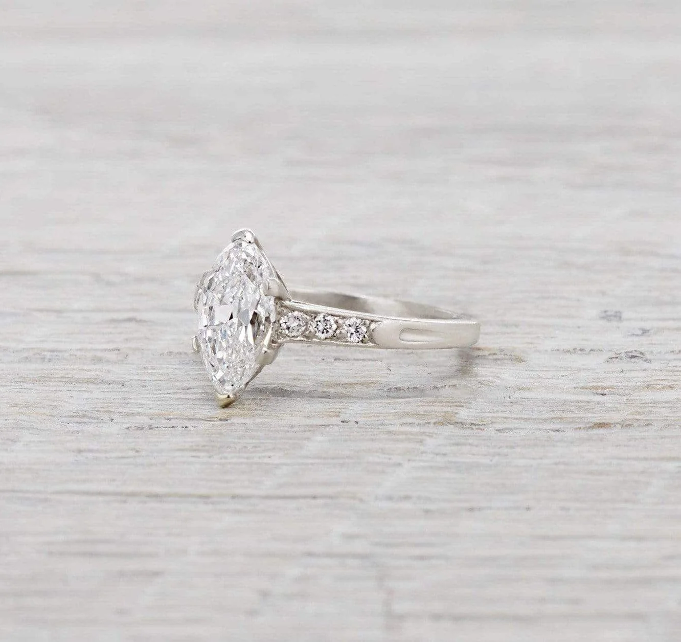 1.41 Carat Vintage Tiffany & Co. Marquise Engagement Ring
