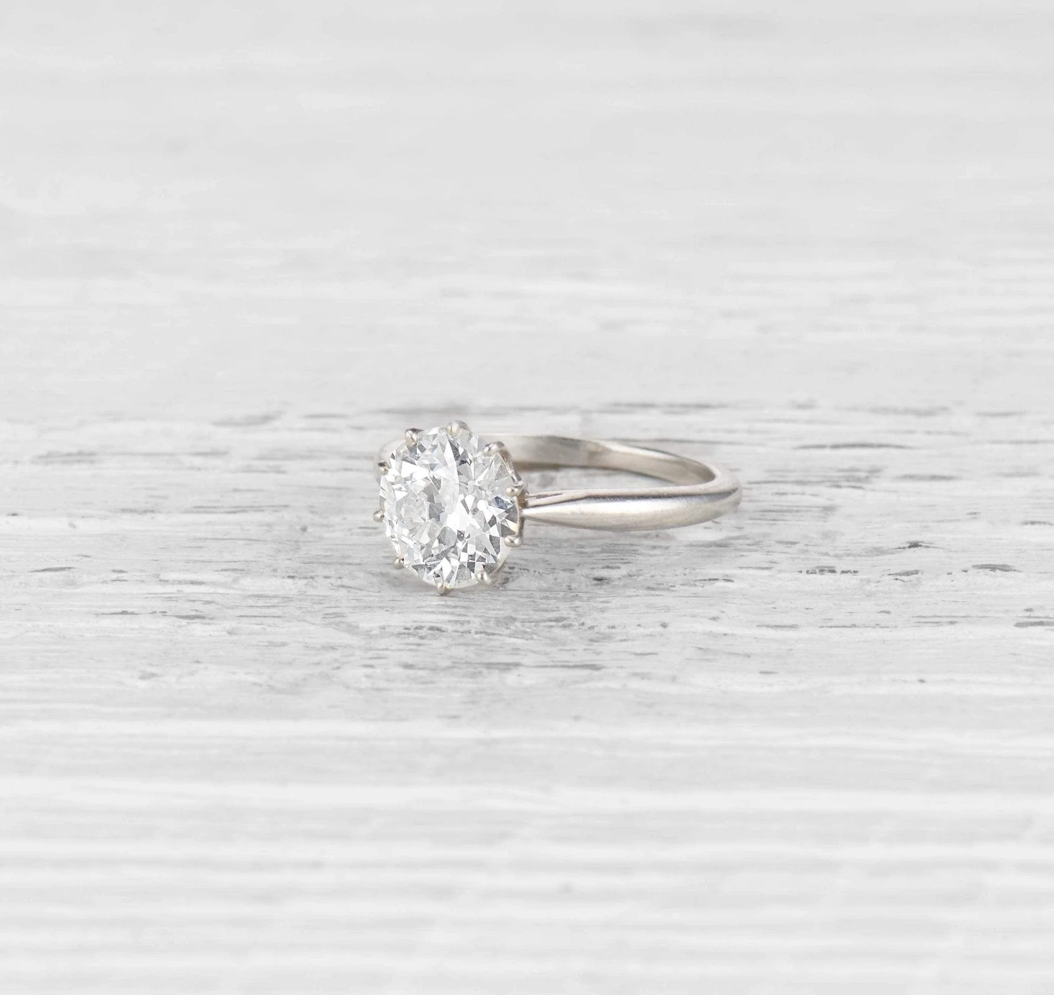 1.73 CARAT LATE EDWARDIAN TIFFANY & CO DIAMOND SOLITAIRE ENGAGEMENT RING