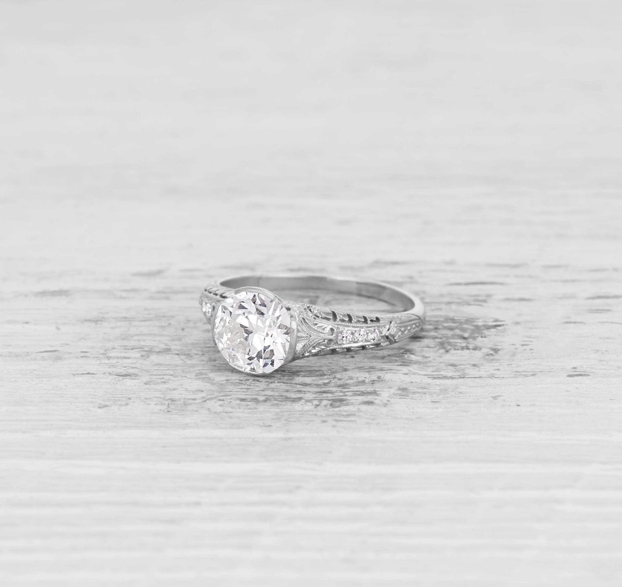 1.81 CARAT EDWARDIAN DIAMOND ENGAGEMENT RING
