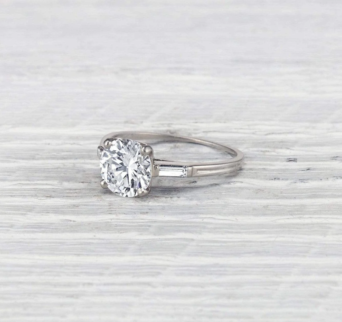 1.83 Carat Retro Tiffany & Co. Engagement Ring