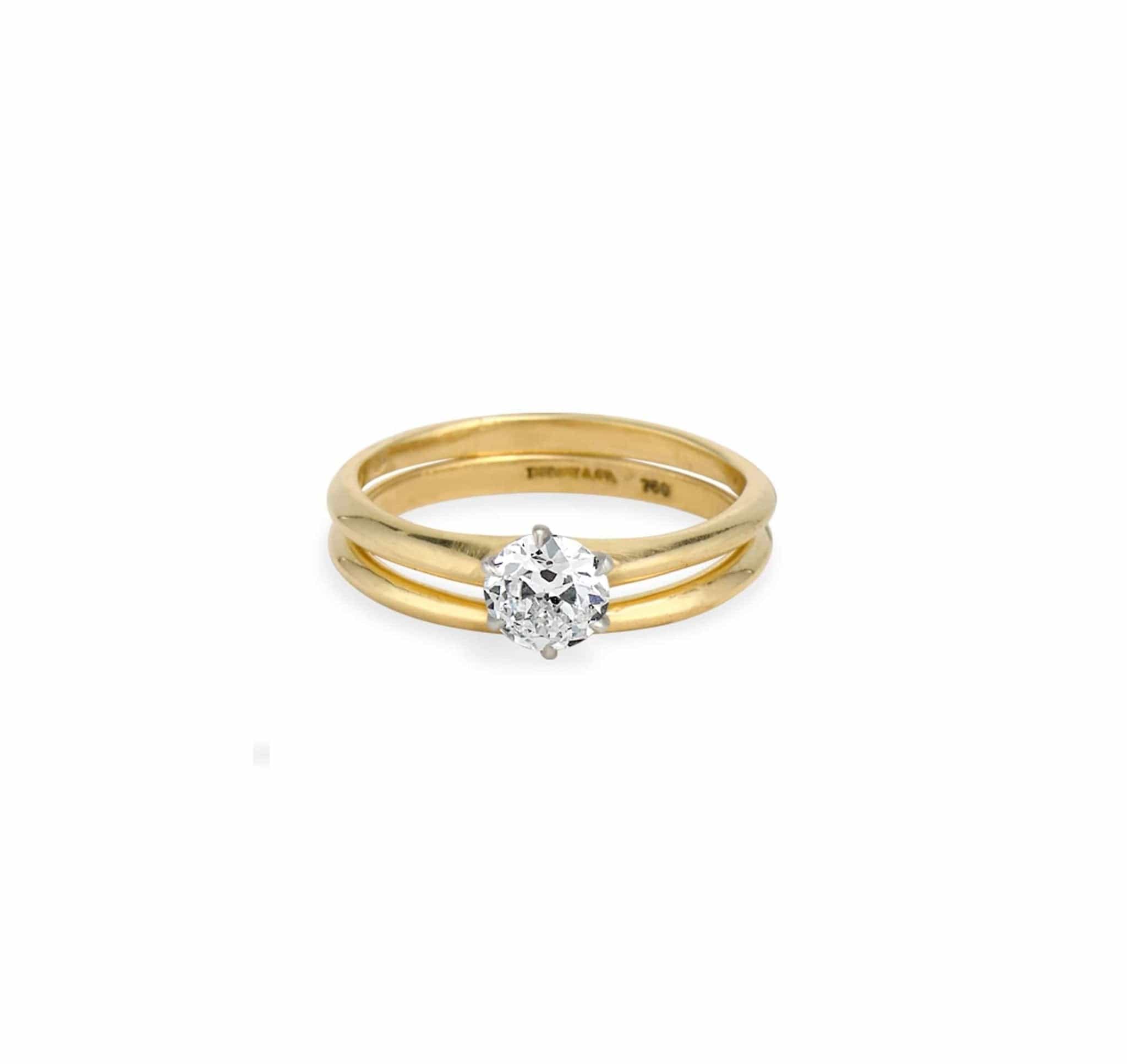 Mid Century Tiffany & Co Wedding Ring Set