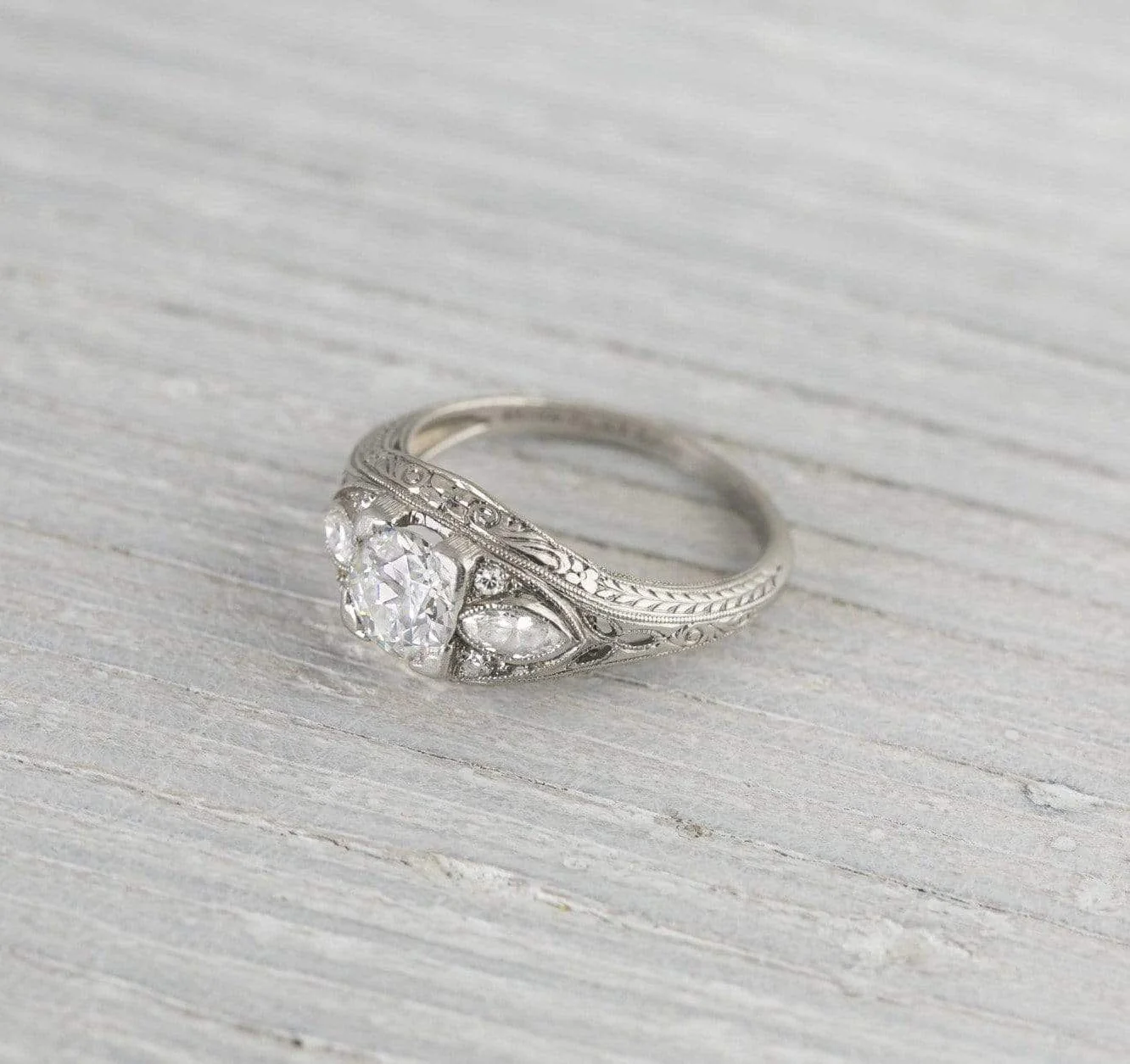 .80 Carat Vintage Edwardian Engagement Ring