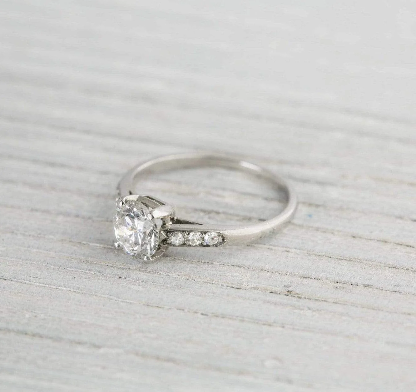 .88 Carat Vintage Art Deco Engagement Ring
