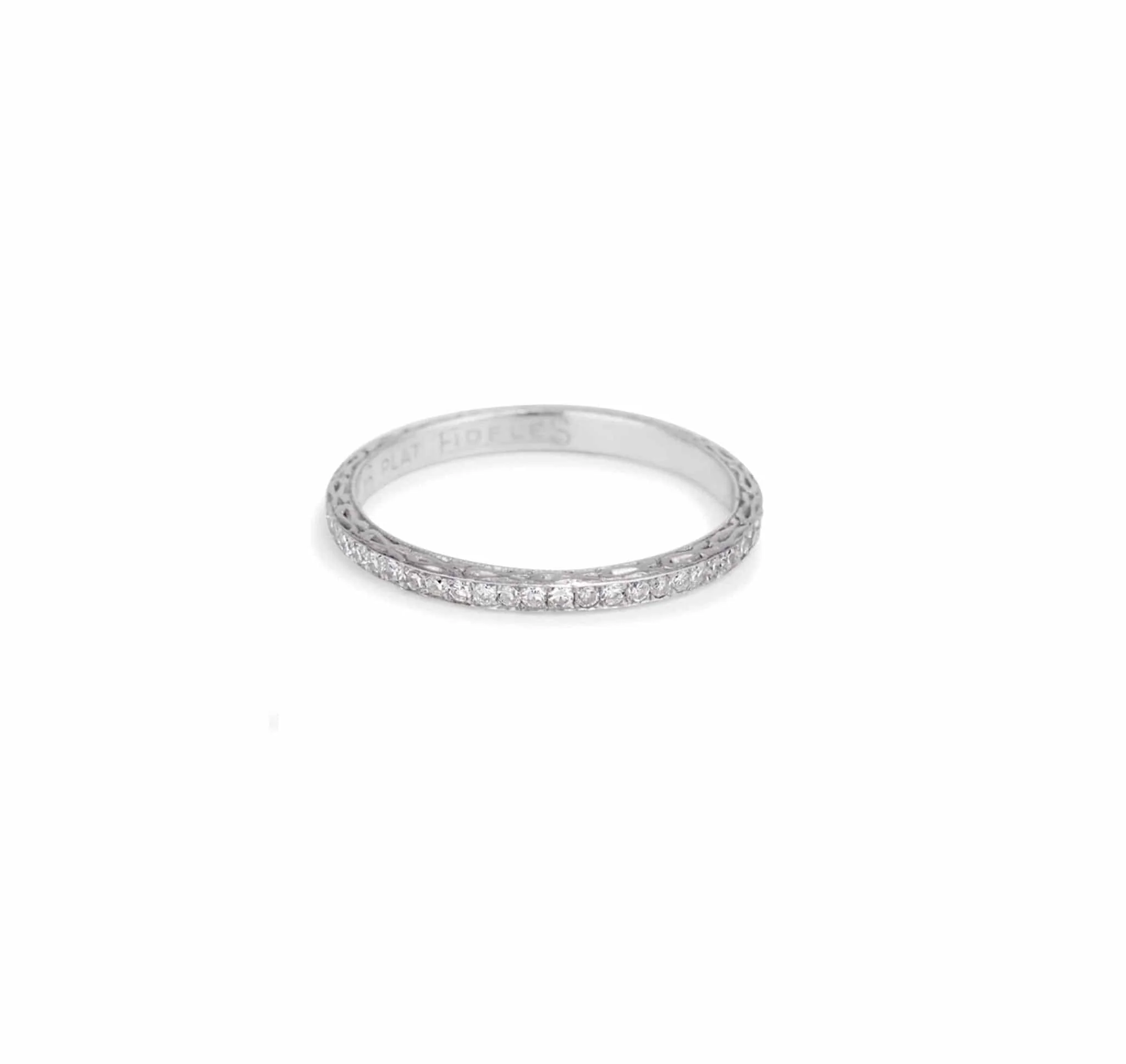 ART DECO DIAMOND AND PLATINUM ETERNITY BAND - Image 4