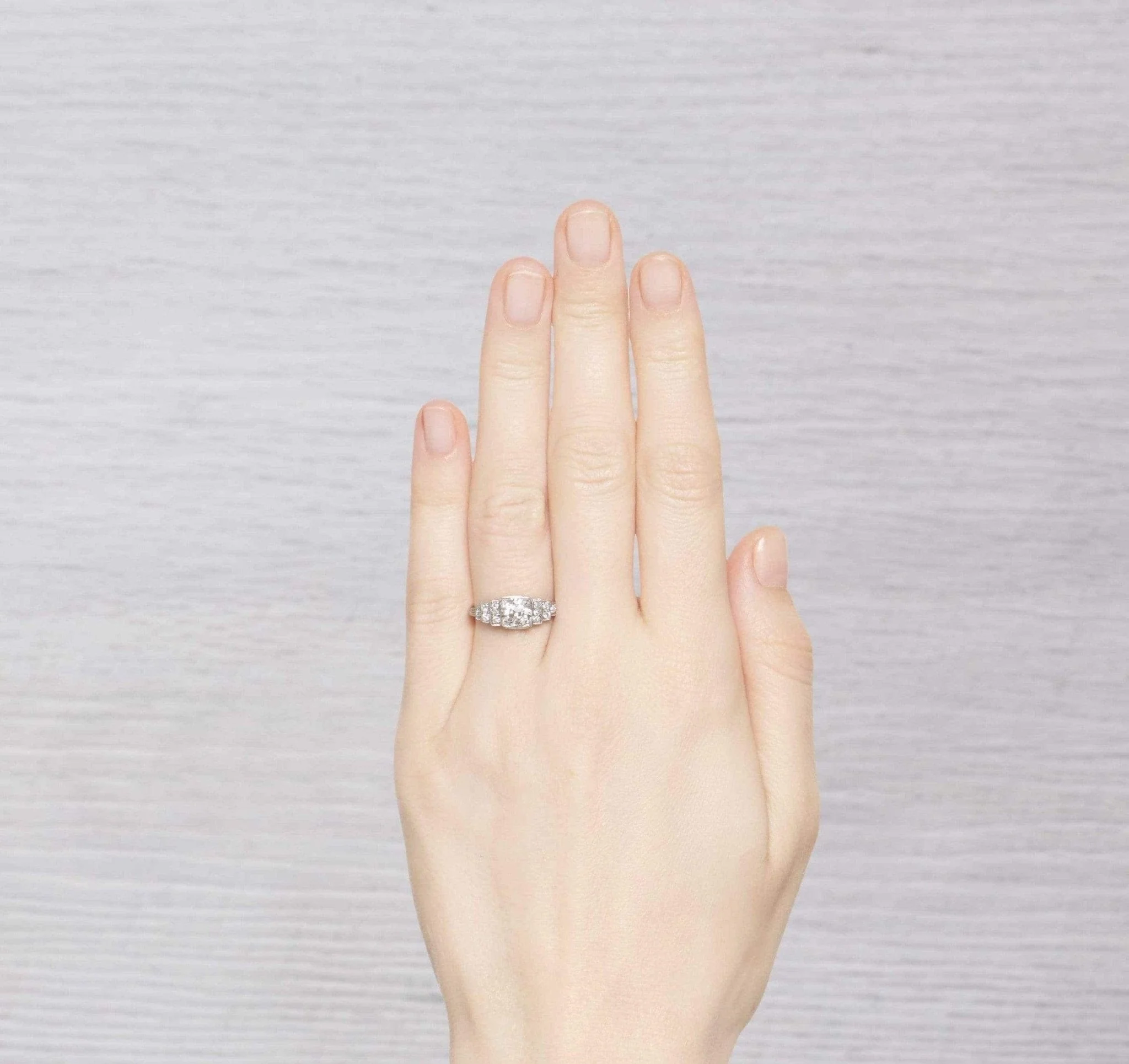 One Carat Art Deco Engagement Ring - Image 5