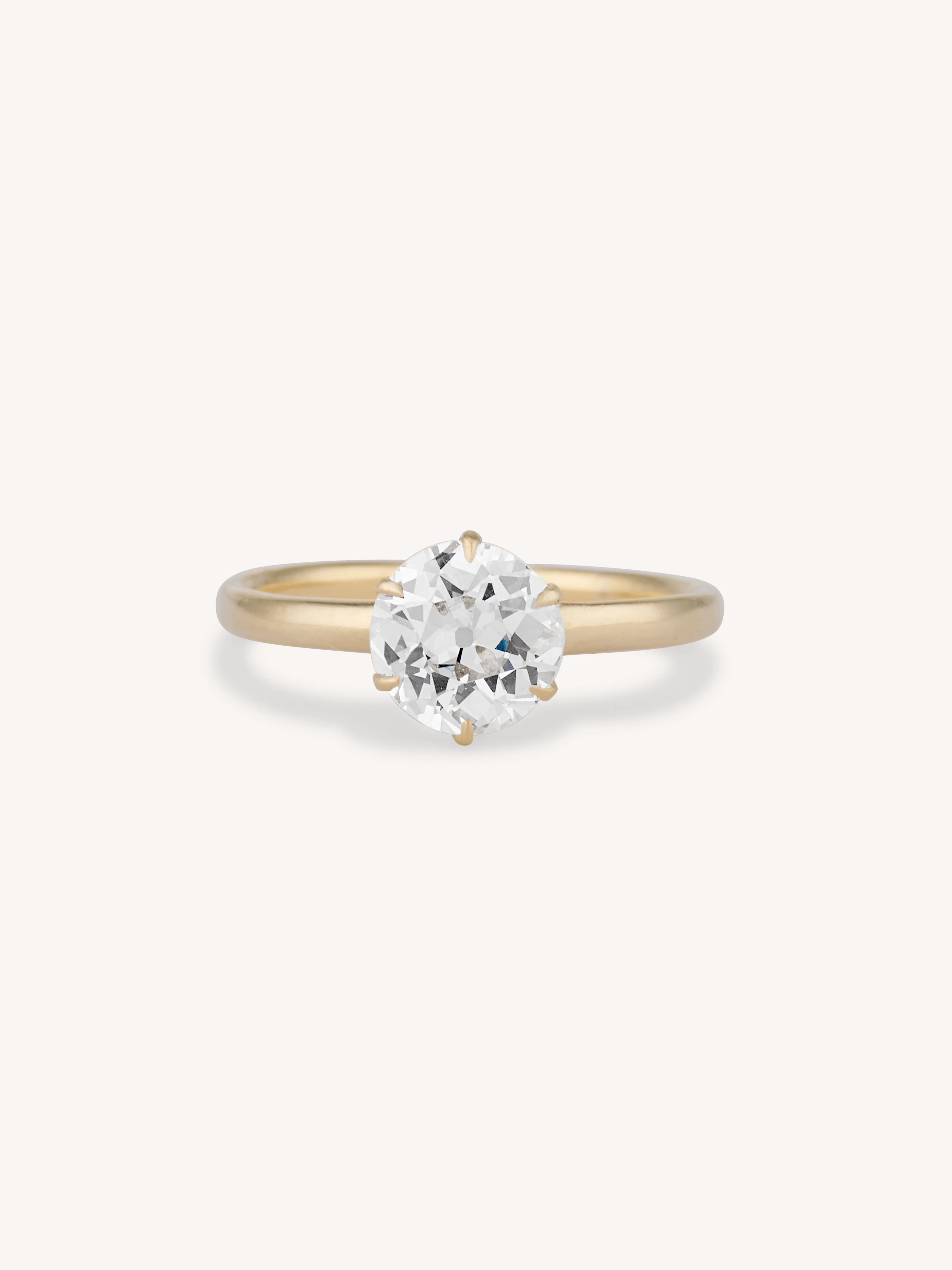 Vintage Tiffany & Co. 1.42 Carat Old European Cut Diamond Engagement Ring