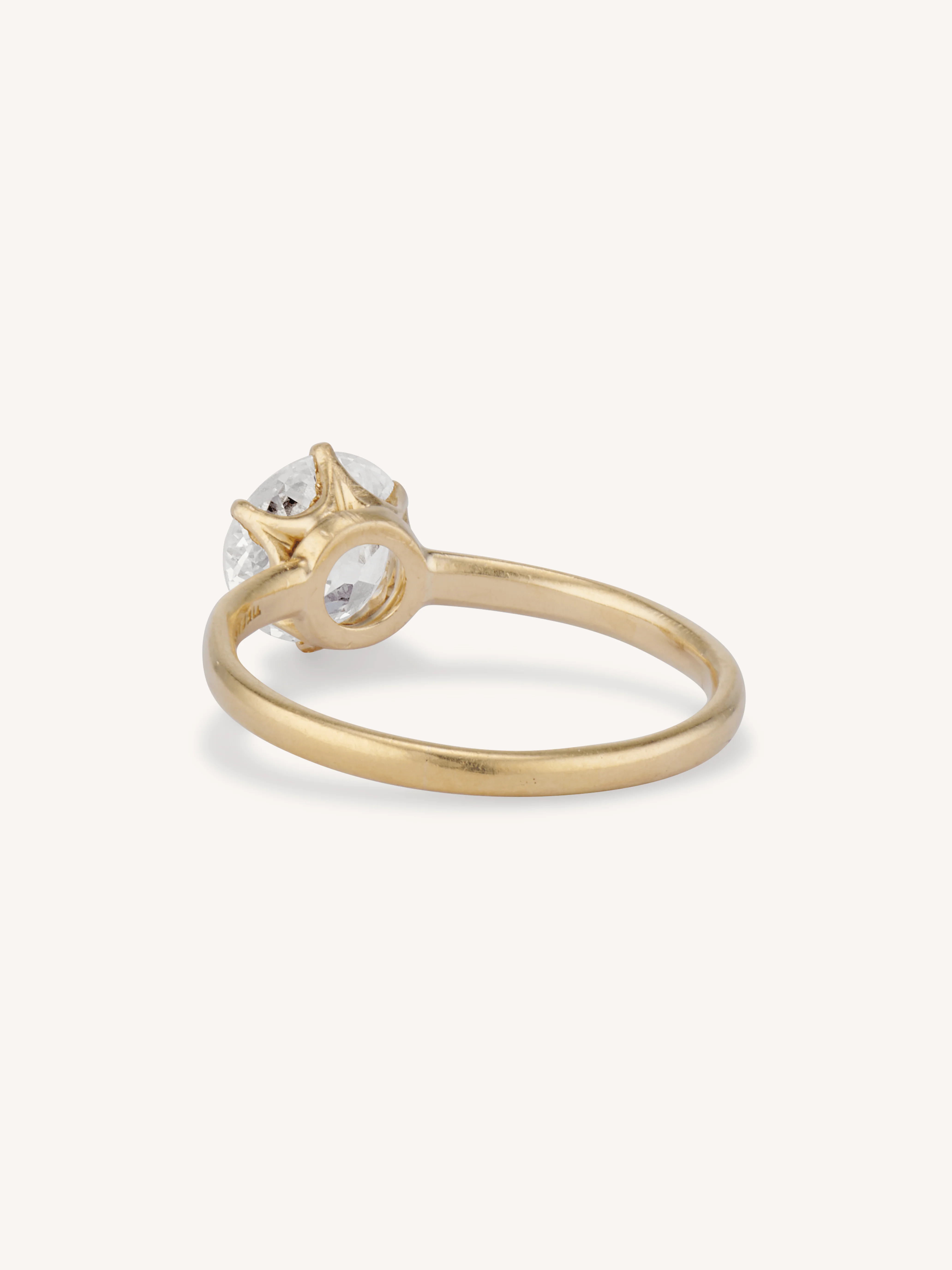 Vintage Tiffany & Co. 1.42 Carat Old European Cut Diamond Engagement Ring - Image 5