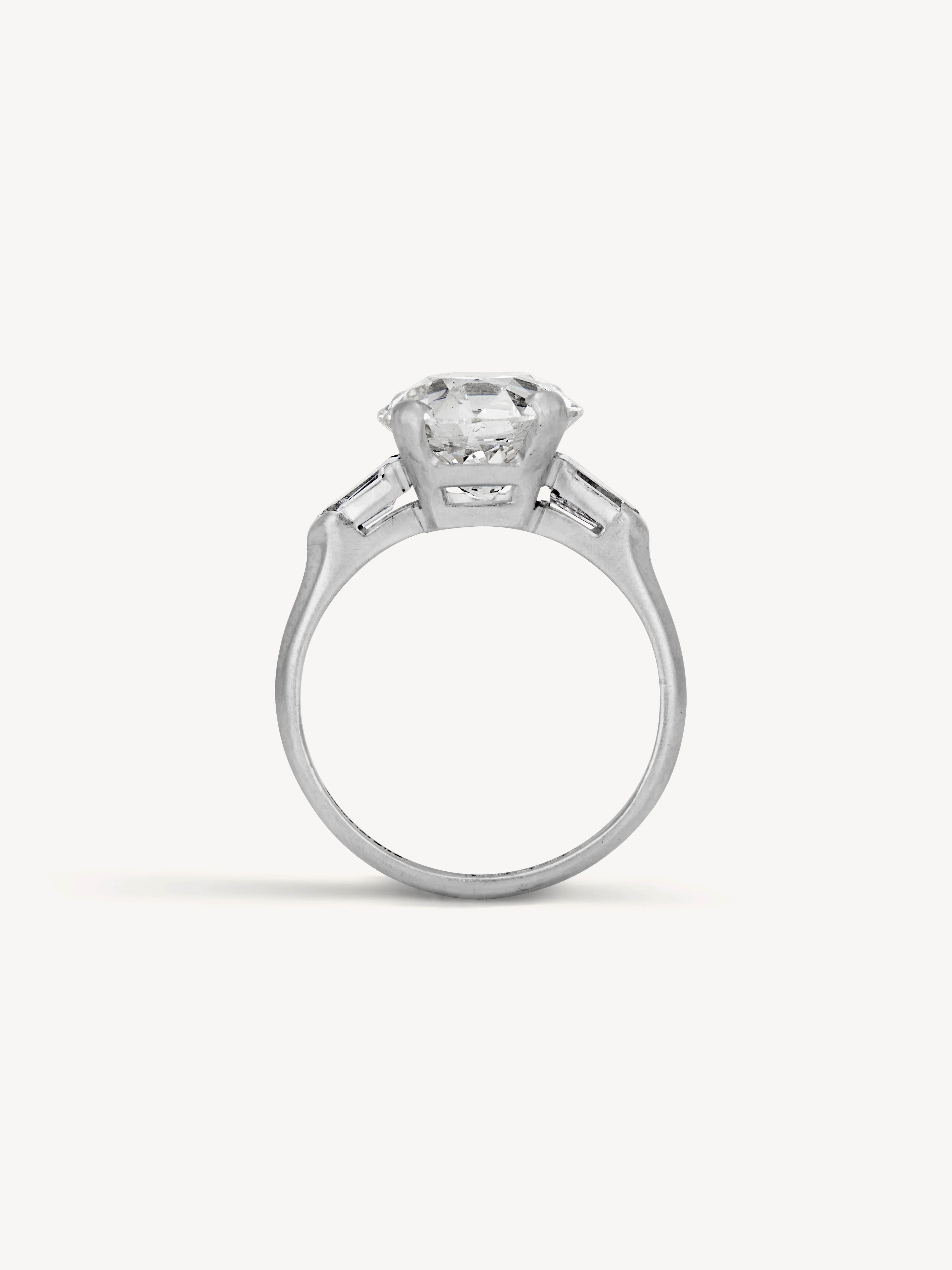 Tiffany & Co. Art Deco 3.27 Carat Old European Cut Diamond Vintage Engagement Ring - Image 6