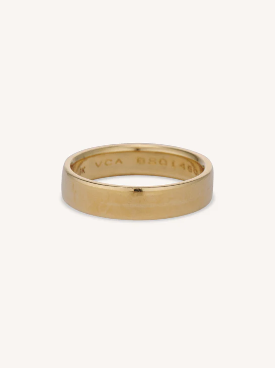 Van Cleef & Arpels Vintage Flat Wedding Band - Size 10